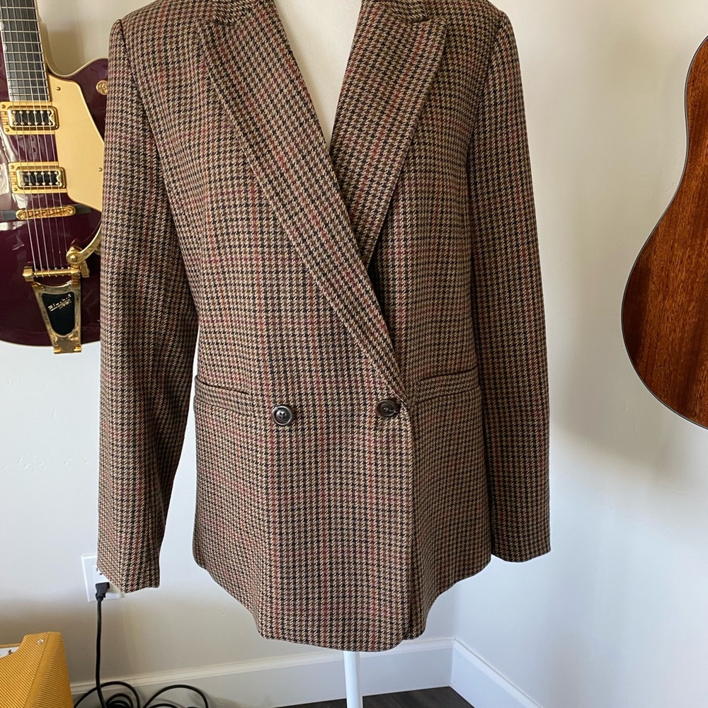GAP Double Breasted Tweed Blazer